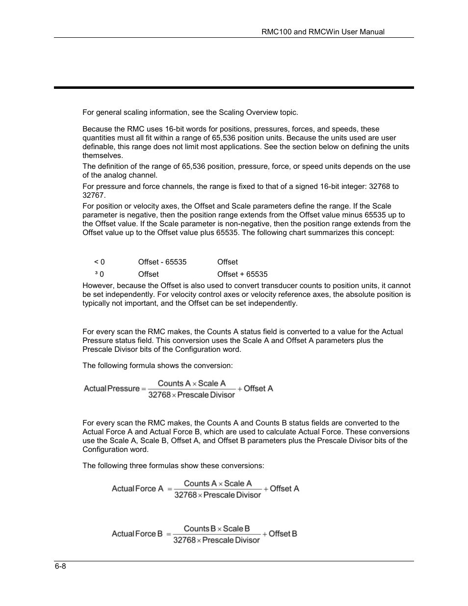 Analog transducer scaling, Analog transducer scaling -8, 6 analog transducer scaling | Delta RMC101 User Manual | Page 552 / 951