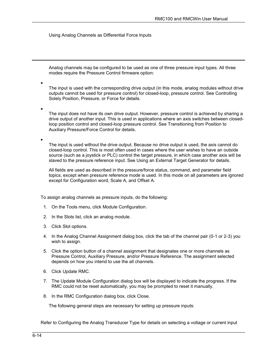 Using analog channels as pressure inputs, Using analog channels as pressure inputs -14, 3 using analog channels as pressure inputs | Delta RMC101 User Manual | Page 558 / 951