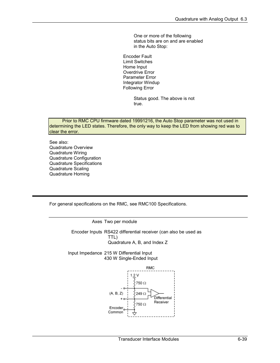 Quadrature specifications, Quadrature specifications -39, 6 quadrature specifications | Delta RMC101 User Manual | Page 583 / 951
