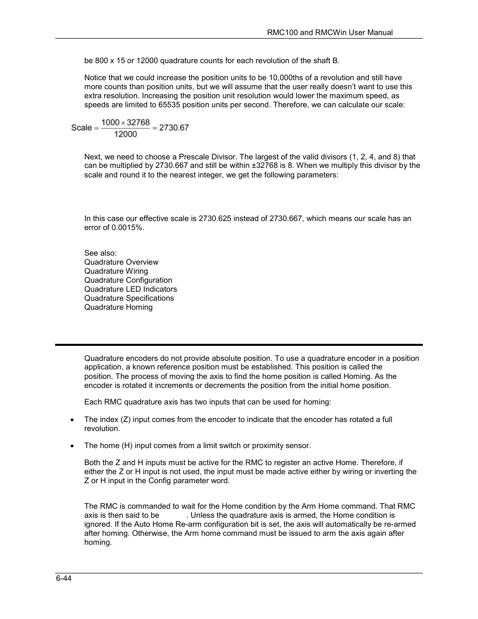 Homing a quadrature axis, Homing a quadrature axis -44, 8 homing a quadrature axis | Delta RMC101 User Manual | Page 588 / 951