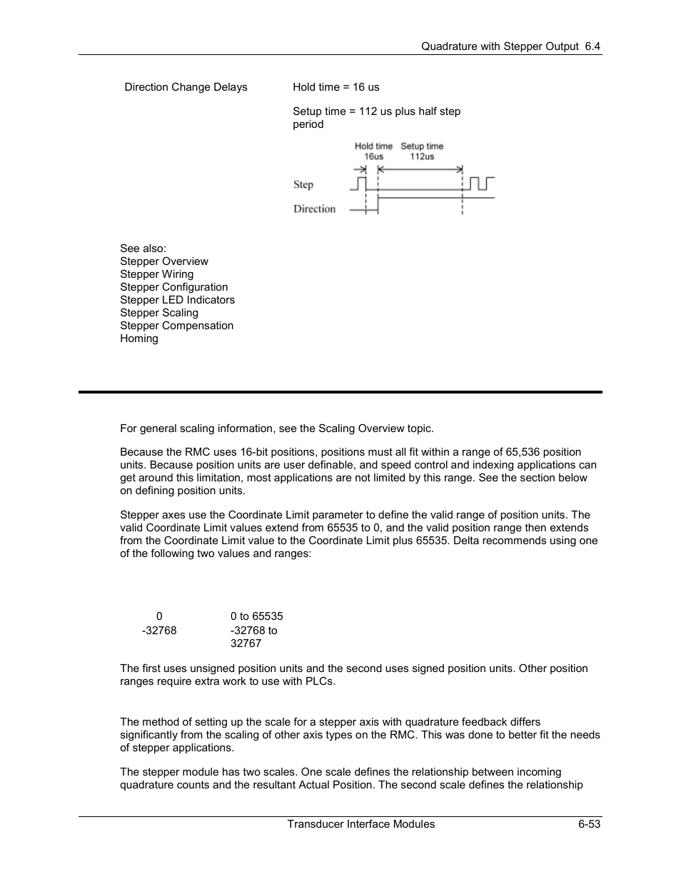 Stepper scaling, Stepper scaling -53, 6 stepper scaling | Delta RMC101 User Manual | Page 597 / 951