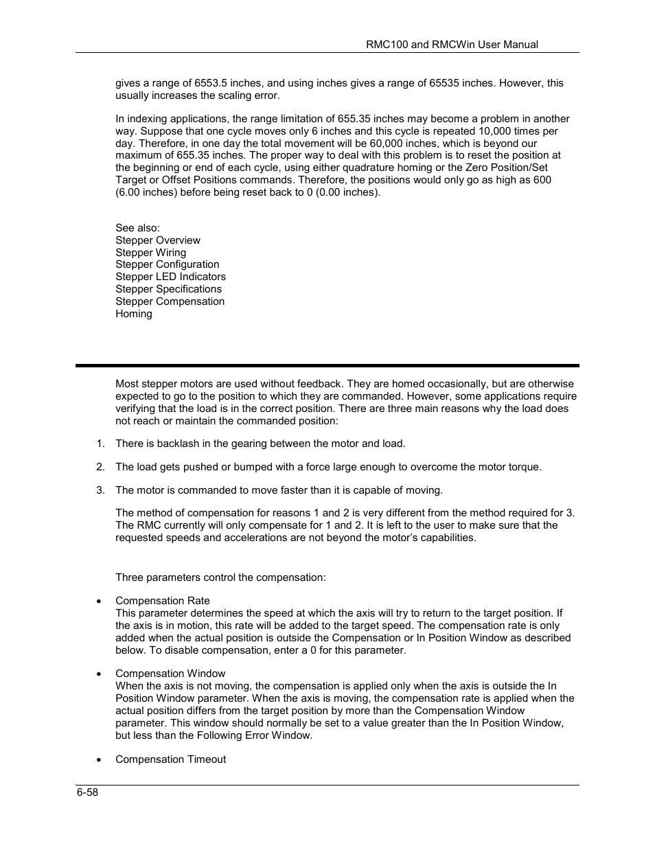 Stepper compensation, Stepper compensation -58, 7 stepper compensation | Delta RMC101 User Manual | Page 602 / 951