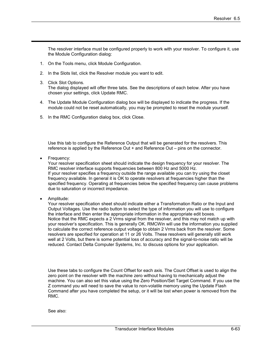 Resolver configuration, Resolver configuration -63, 3 resolver configuration | Delta RMC101 User Manual | Page 607 / 951