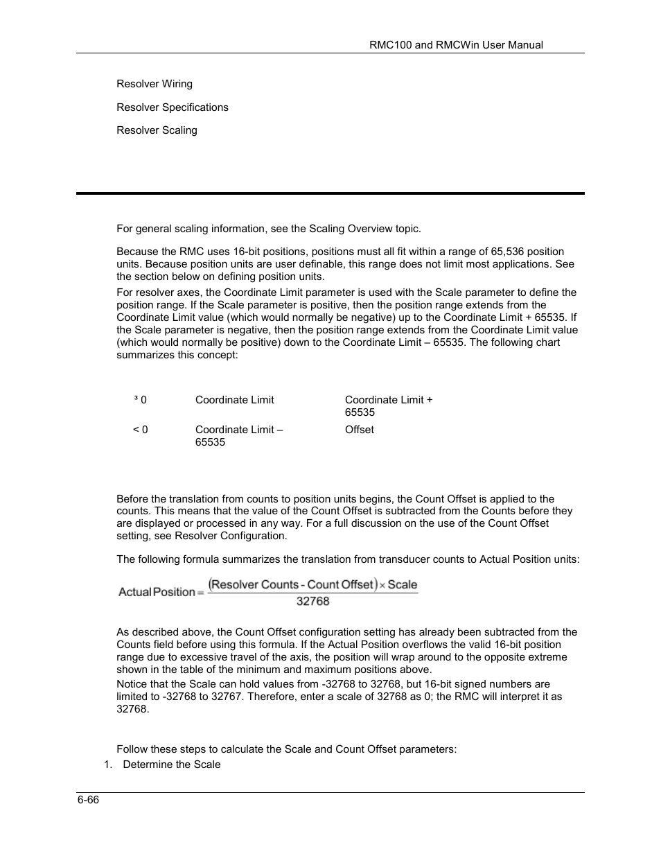 Resolver scaling, Resolver scaling -66, 6 resolver scaling | Delta RMC101 User Manual | Page 610 / 951