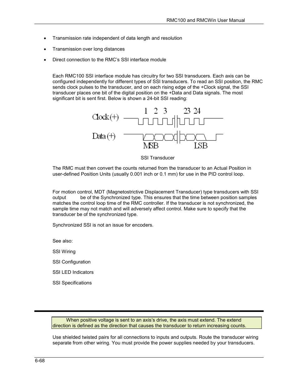 Ssi wiring, Ssi wiring -68, 2 ssi wiring | Delta RMC101 User Manual | Page 612 / 951