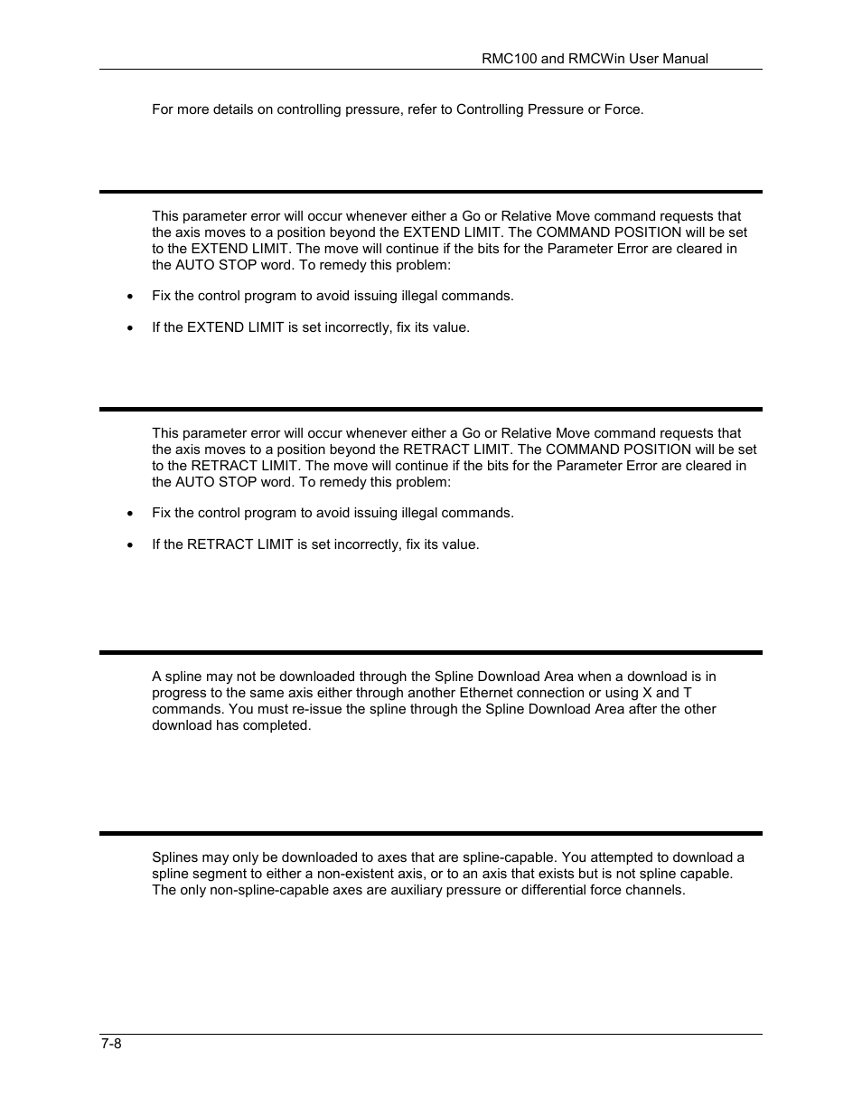 Attempt to go beyond extend limit, Attempt to go beyond retract limit, 4 attempt to go beyond extend limit | 5 attempt to go beyond retract limit | Delta RMC101 User Manual | Page 632 / 951