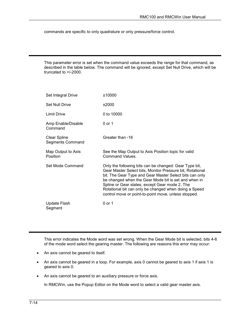 Invalid command value, Invalid gear master selected, 33 invalid command value | 34 invalid gear master selected | Delta RMC101 User Manual | Page 638 / 951