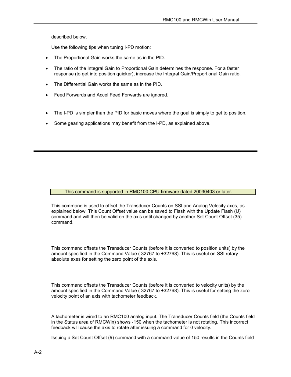 Set count offset command, A.1.2 set count offset command | Delta RMC101 User Manual | Page 654 / 951