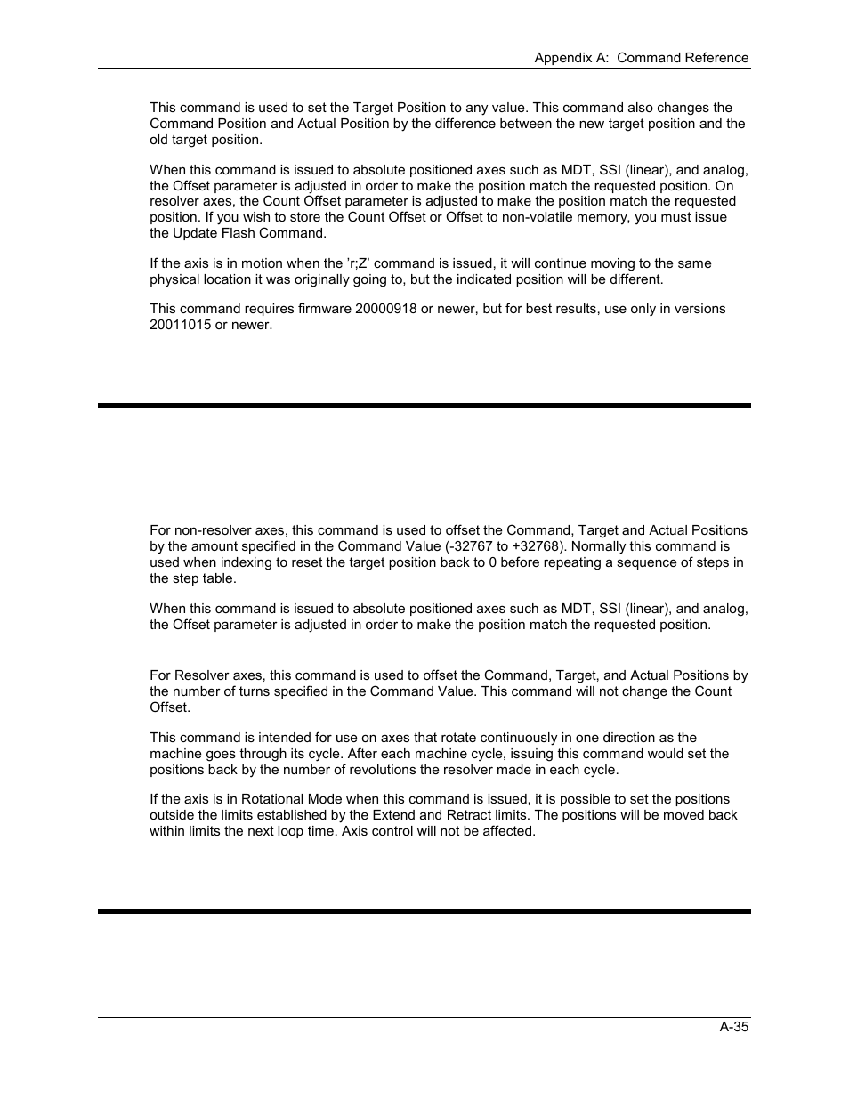 Offset positions command, Reset outputs command, A.1.49 offset positions command | A.1.50 reset outputs command | Delta RMC101 User Manual | Page 687 / 951