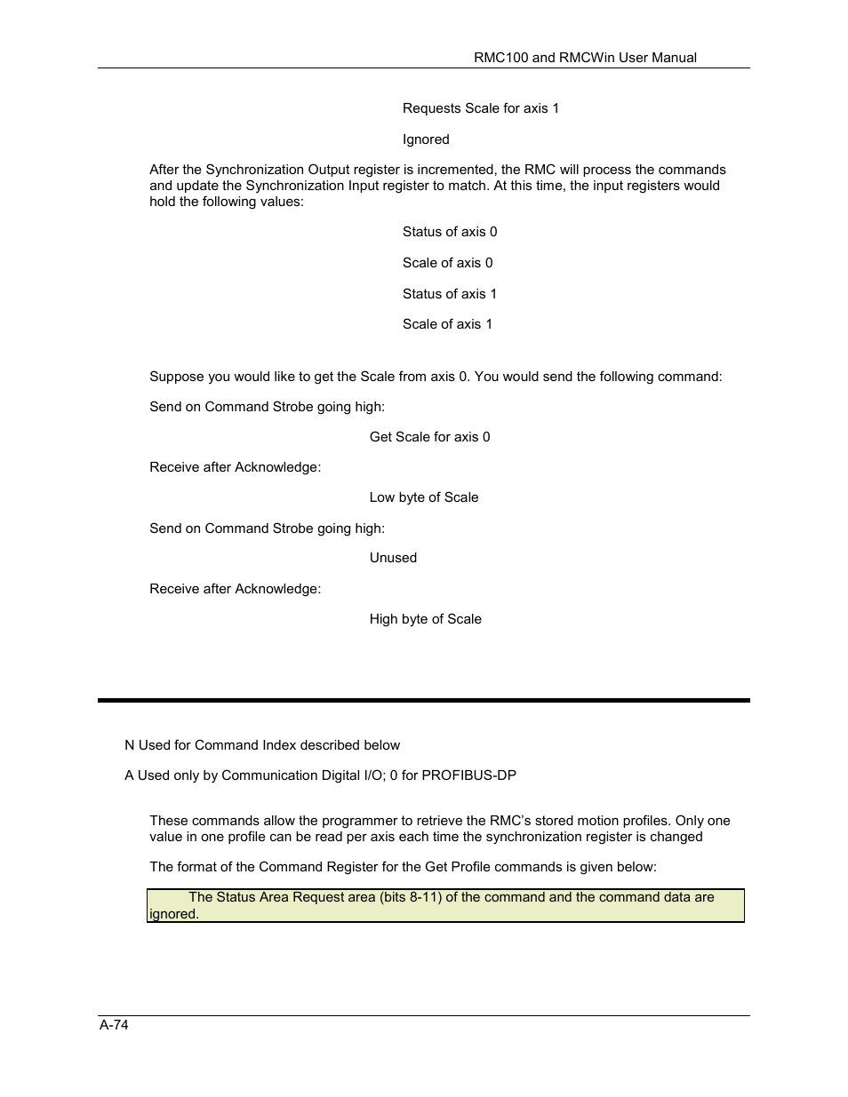 Get profile commands, A.3.11 get profile commands | Delta RMC101 User Manual | Page 726 / 951