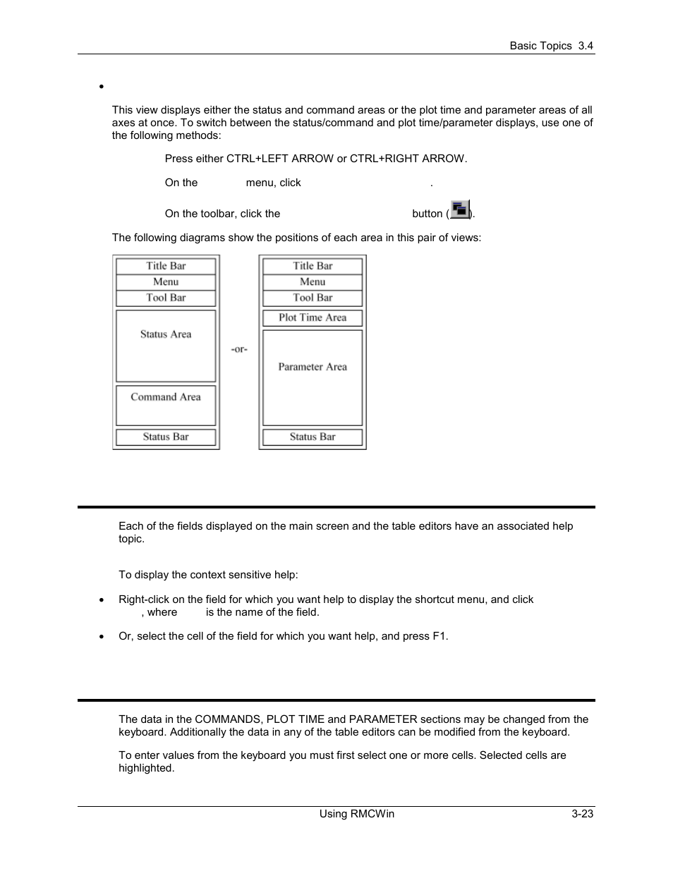 Accessing context sensitive help, Changing data from the keyboard, 2 accessing context sensitive help | 3 changing data from the keyboard | Delta RMC101 User Manual | Page 73 / 951