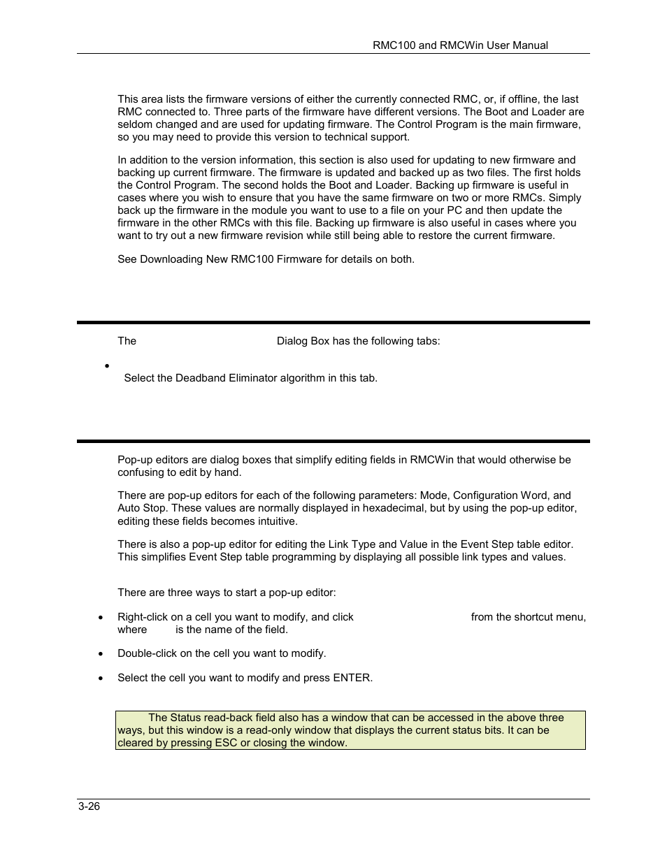 Rmc100/101 cpu options dialog box, Using pop-up editors, 7 using pop-up editors | Delta RMC101 User Manual | Page 76 / 951