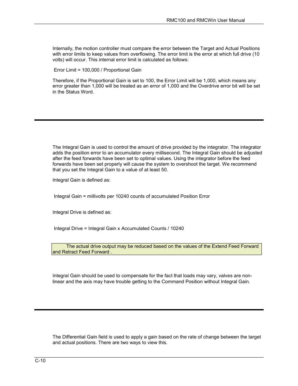 Integral gain, Differential gain, C.1.12 integral gain | C.1.13 differential gain | Delta RMC101 User Manual | Page 780 / 951