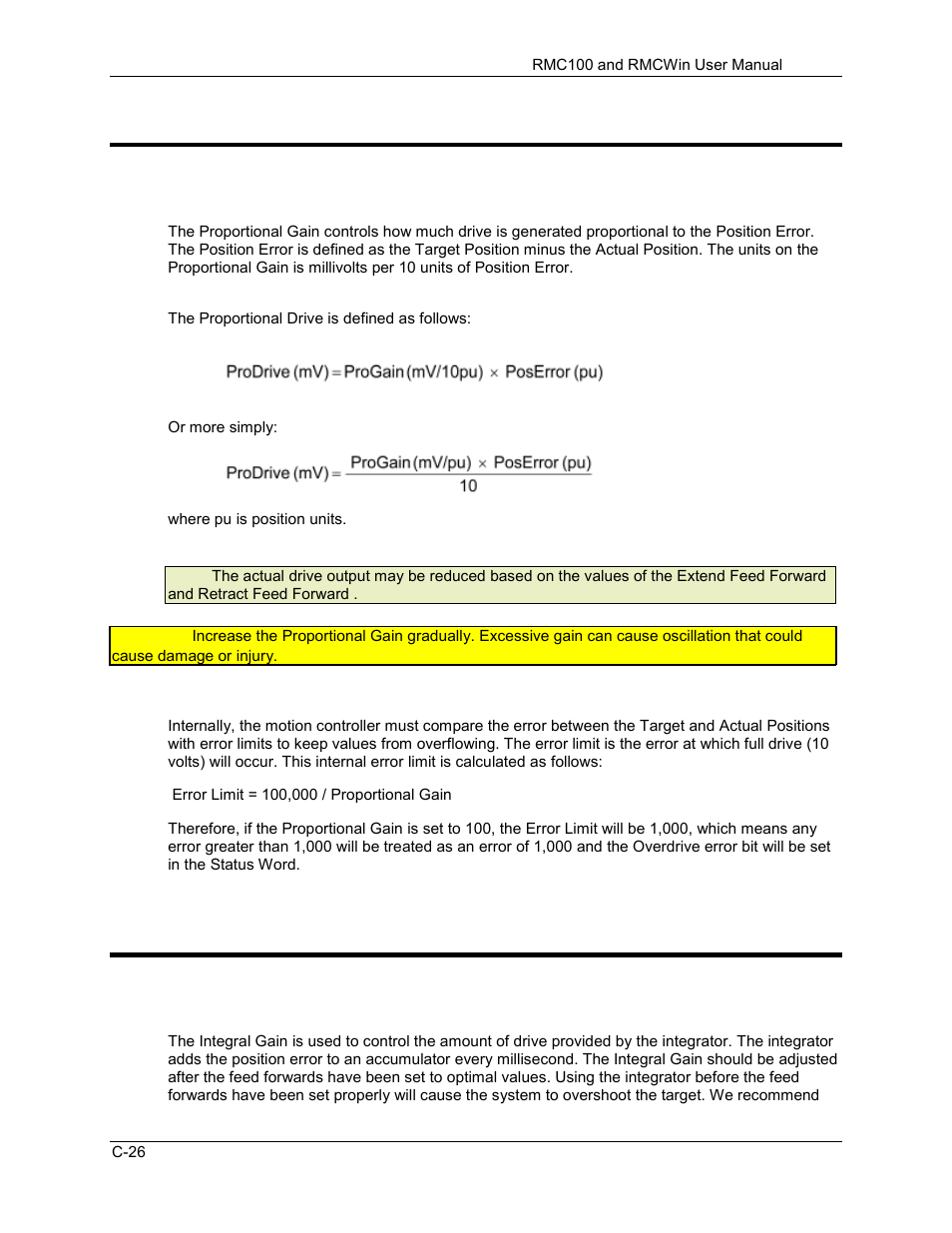 Proportional gain, Integral gain, C.2.8 proportional gain | C.2.9 integral gain | Delta RMC101 User Manual | Page 796 / 951