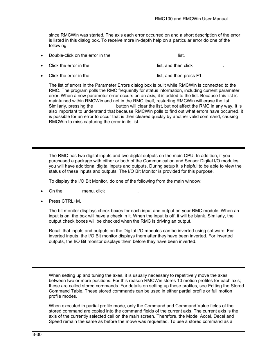 Using the i/o bit monitor, Using stored commands, 11 using the i/o bit monitor | 12 using stored commands | Delta RMC101 User Manual | Page 80 / 951