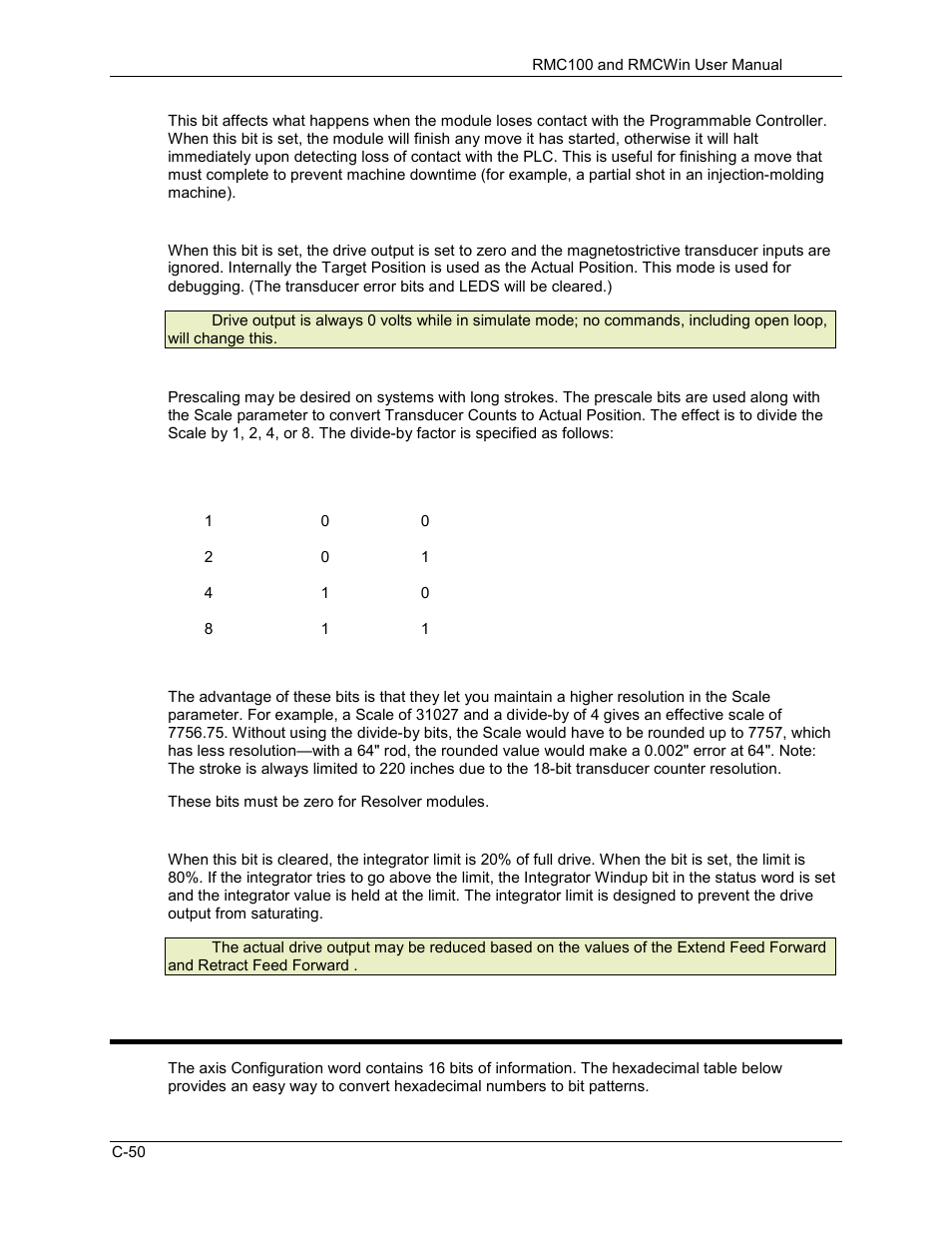 C.4.2 configuration word bit map | Delta RMC101 User Manual | Page 820 / 951