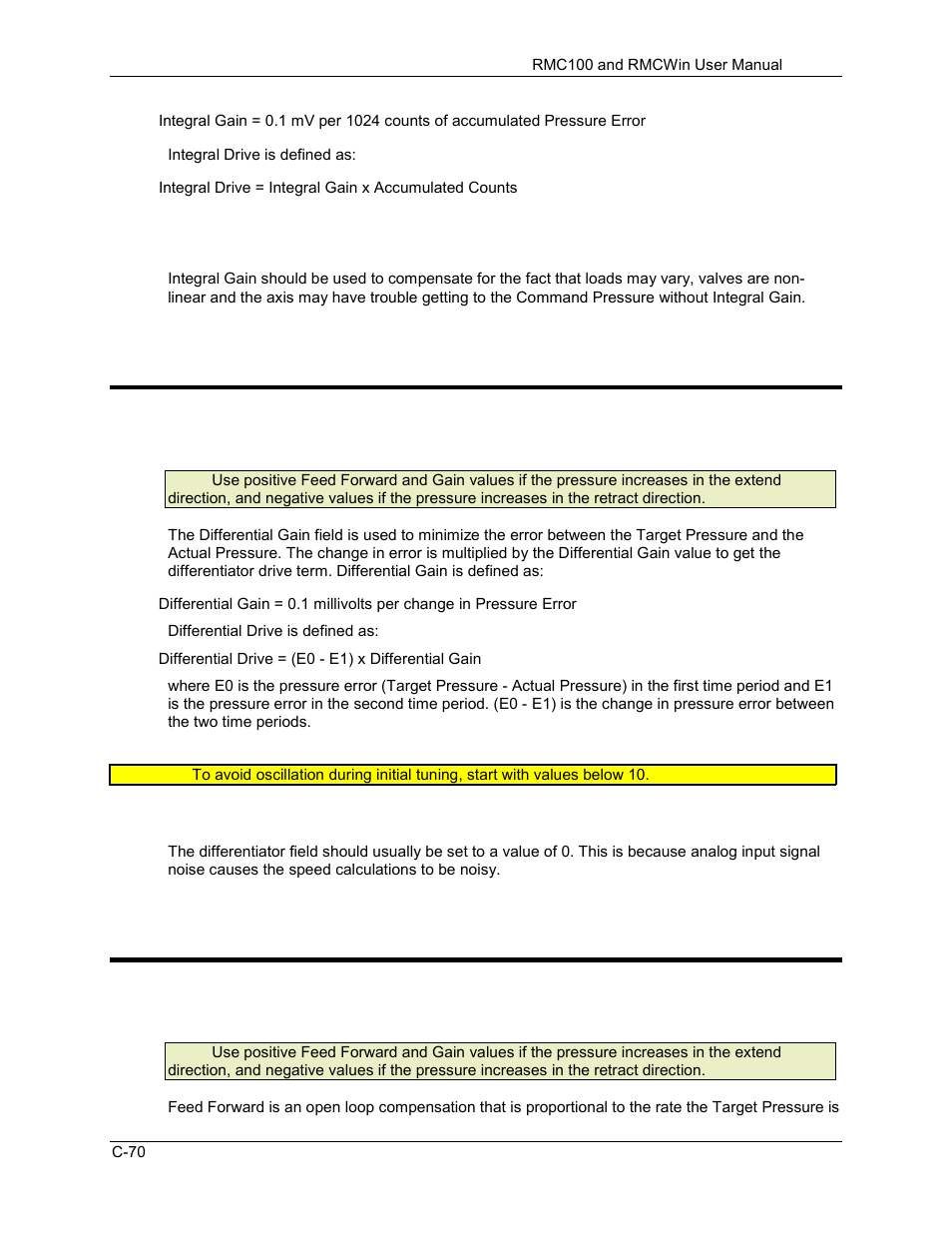 Differential gain (pressure), Extend feed forward (pressure), C.5.9 differential gain (pressure) | C.5.10 extend feed forward (pressure) | Delta RMC101 User Manual | Page 840 / 951