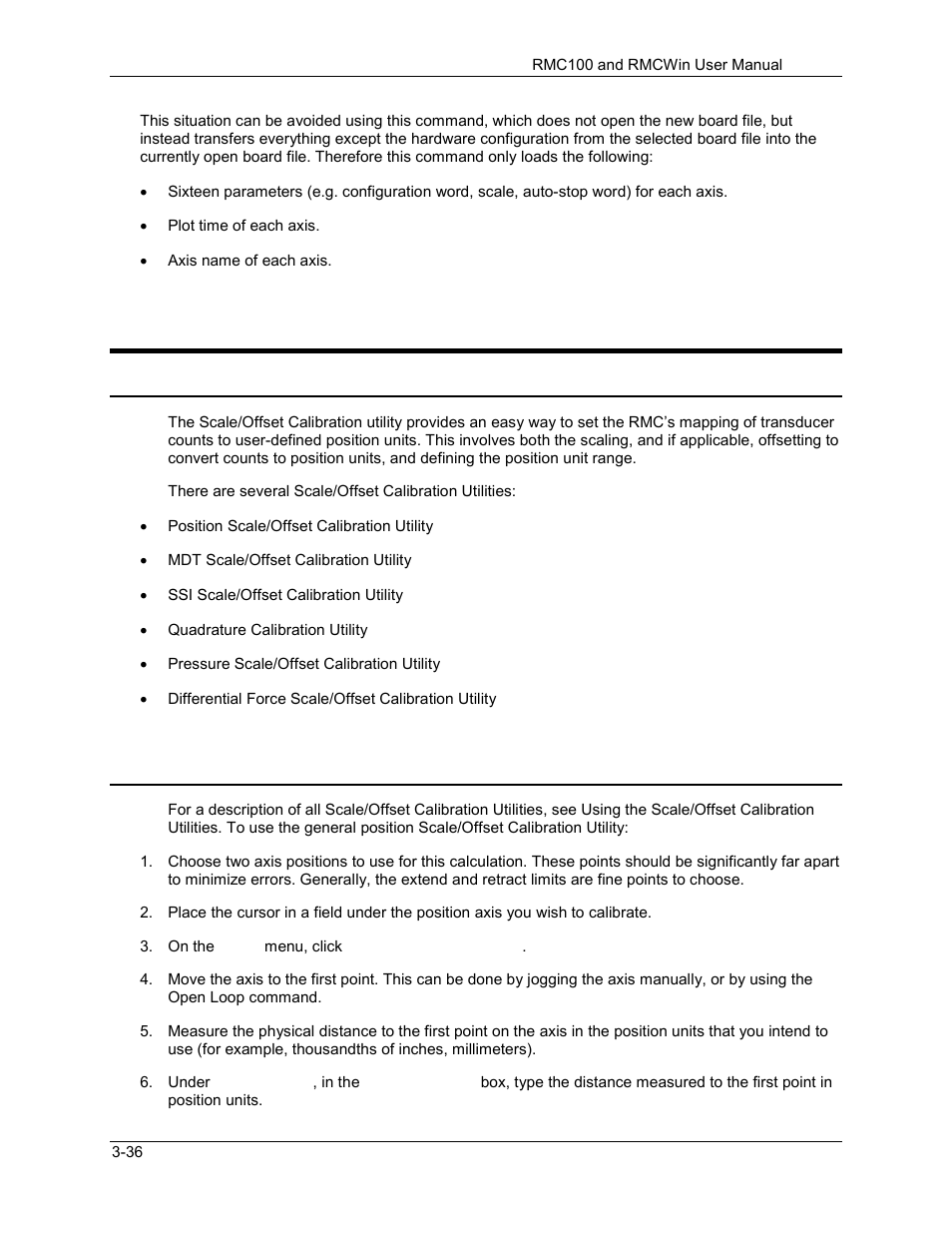 20 scale/offset calibration utilities, Using the scale/offset calibration utilities, Position scale/offset calibration utility | Scale/offset calibration utilities -36, 1 using the scale/offset calibration utilities, 2 position scale/offset calibration utility | Delta RMC101 User Manual | Page 86 / 951