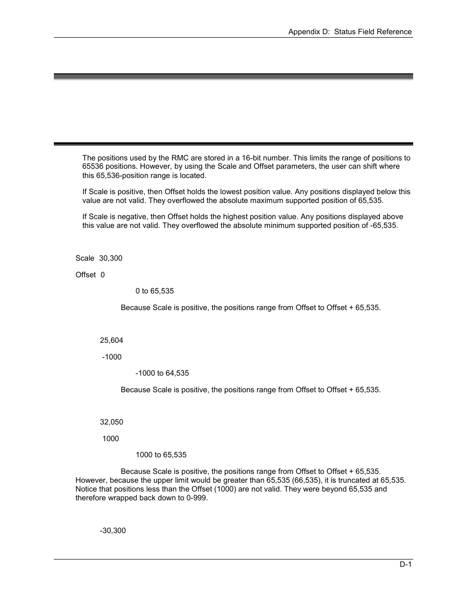 Appendix d: status field reference, Ppendix, Tatus | Ield, Eference, D.1 valid 16-bit positions | Delta RMC101 User Manual | Page 863 / 951