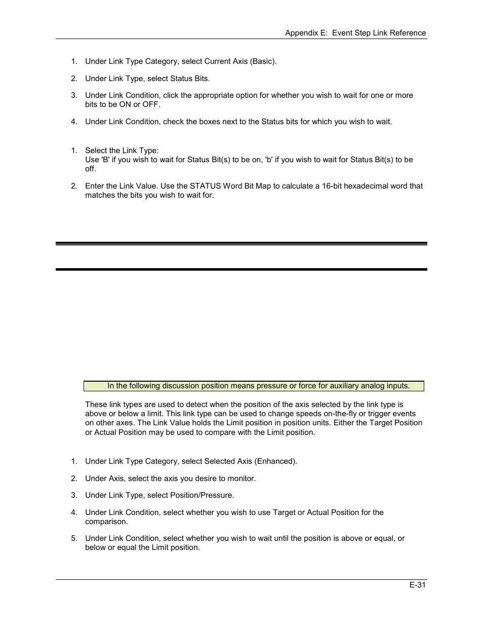 Link type - any axis position/pressure, E.6 selected axis link types, E.6.1 link type - any axis position/pressure | Delta RMC101 User Manual | Page 921 / 951