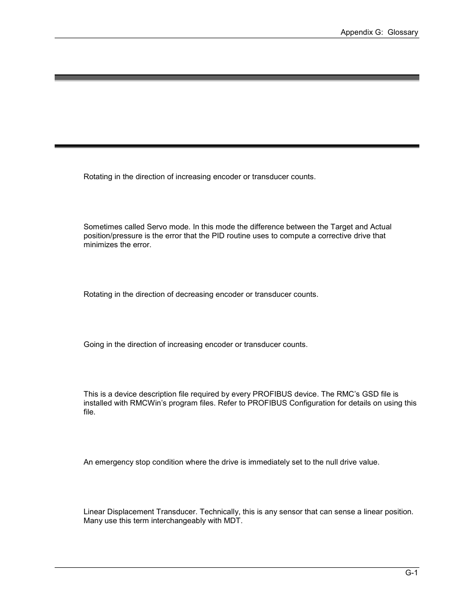 Appendix g: glossary, Ppendix, Lossary | G.1 glossary | Delta RMC101 User Manual | Page 929 / 951