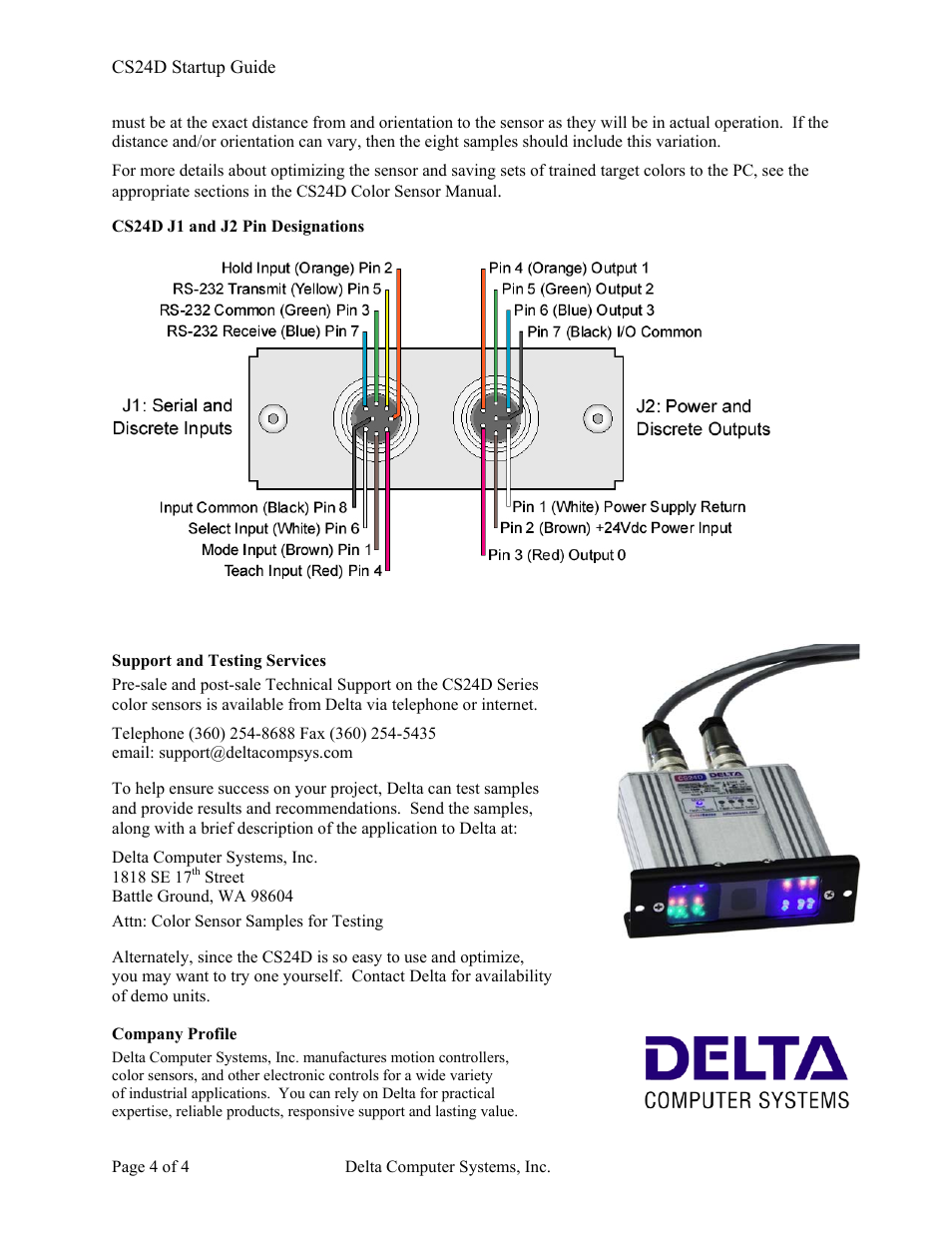 Delta CS24D User Manual | Page 4 / 4