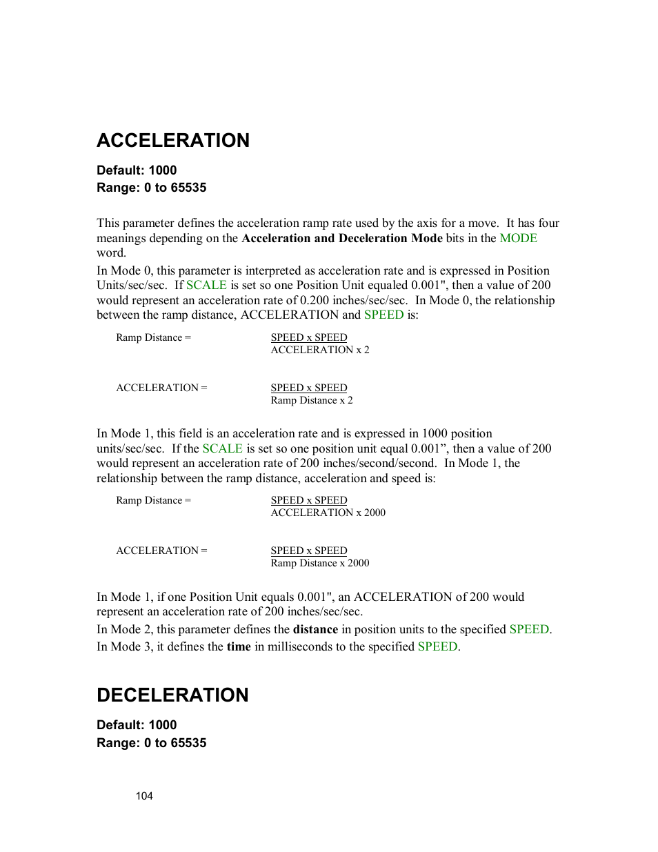 Acceleration, Deceleration | Delta MMC120 User Manual | Page 104 / 150