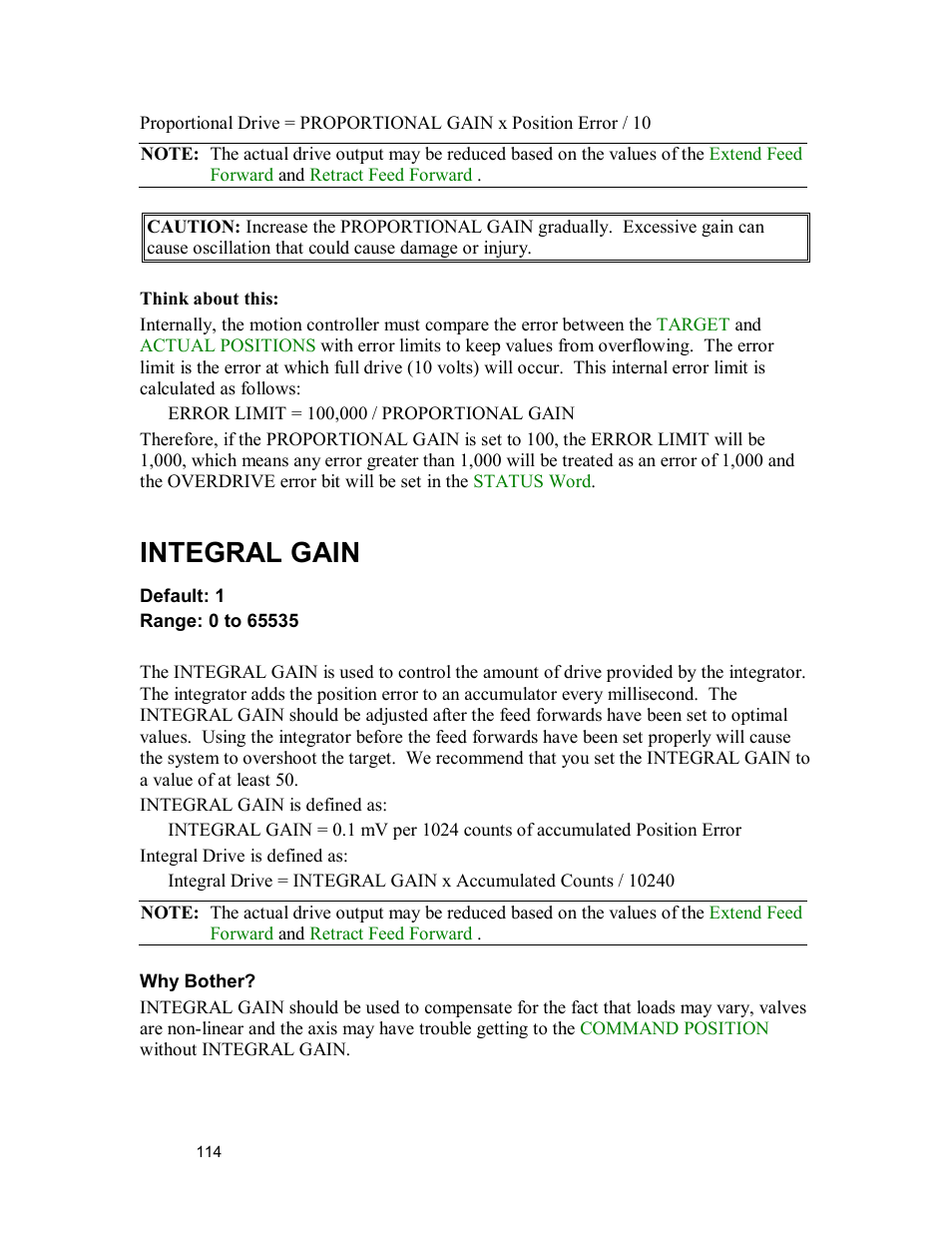 Integral gain | Delta MMC120 User Manual | Page 114 / 150