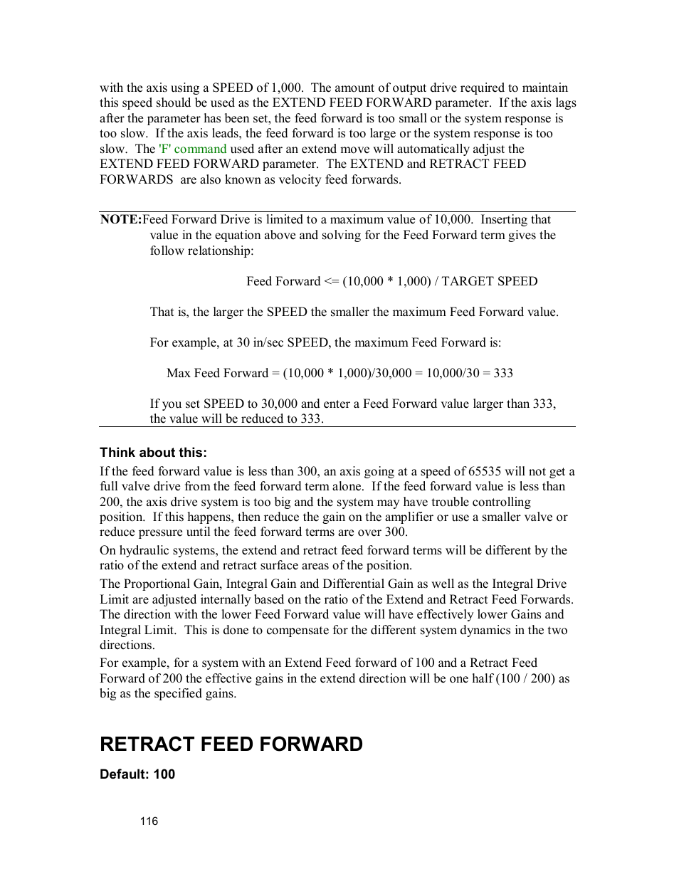 Retract feed forward | Delta MMC120 User Manual | Page 116 / 150