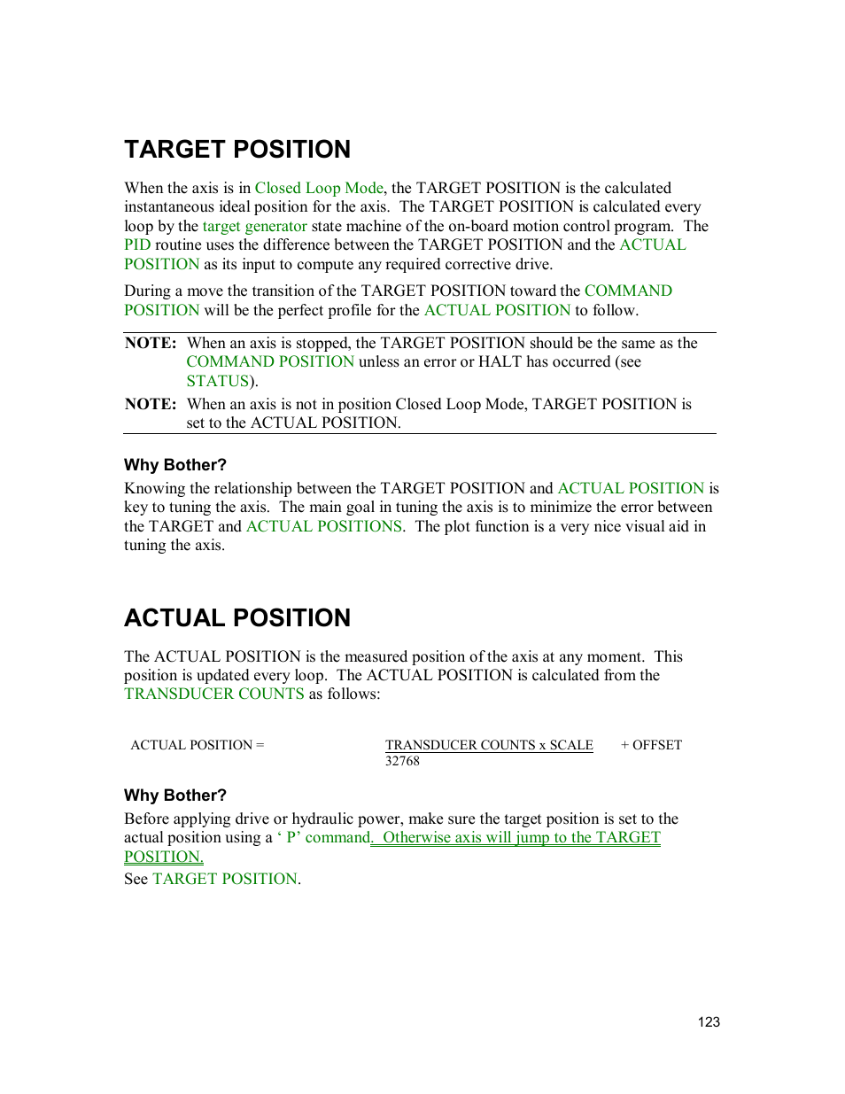 Target position, Actual position | Delta MMC120 User Manual | Page 123 / 150