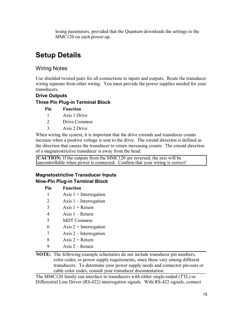 Setup details | Delta MMC120 User Manual | Page 15 / 150