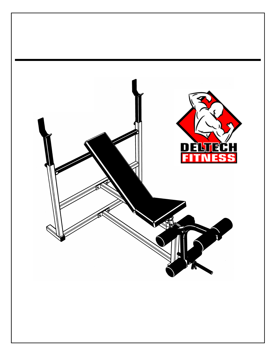 Deltech Fitness DF1000- Olympic Weight Bench User Manual | 12 pages