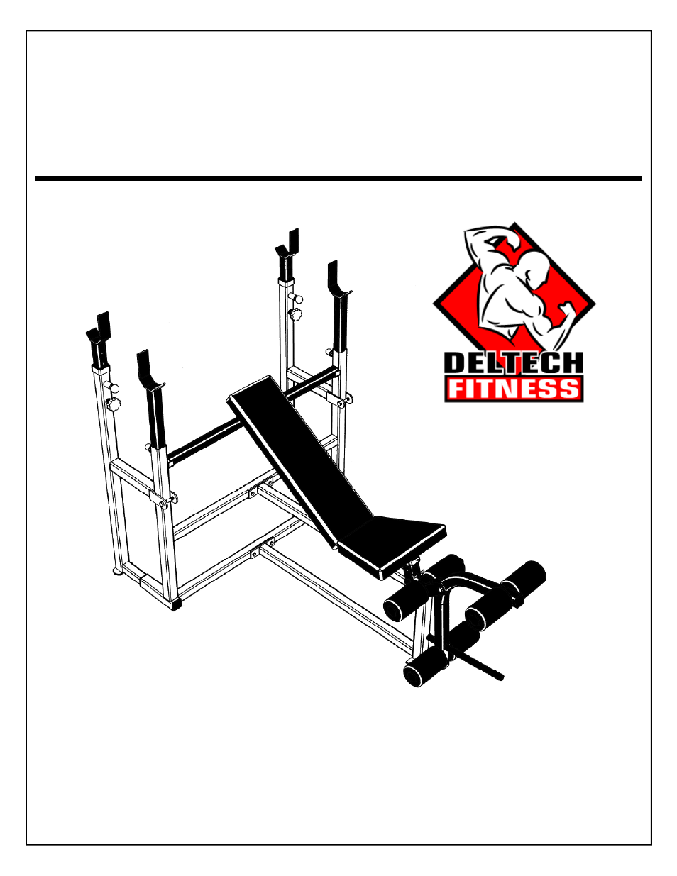 Deltech Fitness DF1050- Olympic Squat Combo Bench User Manual | 16 pages
