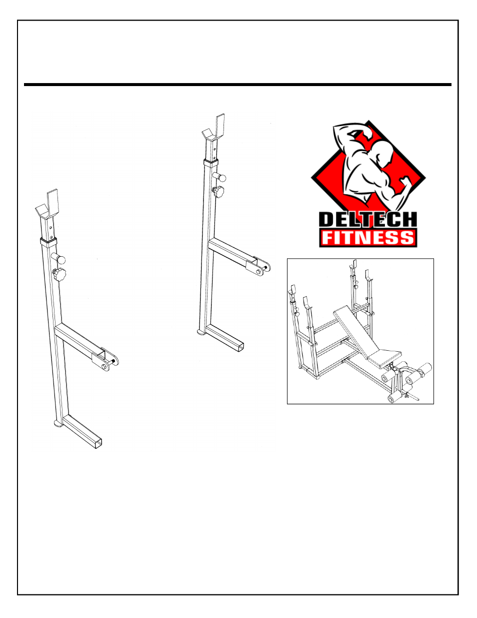 Deltech Fitness DF1050- Olympic Squat Combo Bench User Manual | Page 12 / 16