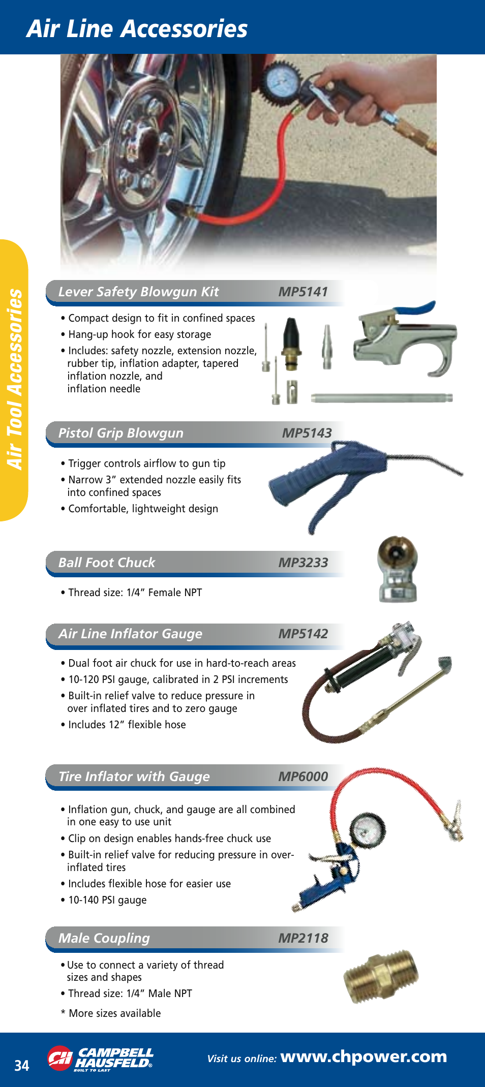 Campbell Hausfeld MP5143 User Manual | 6 pages