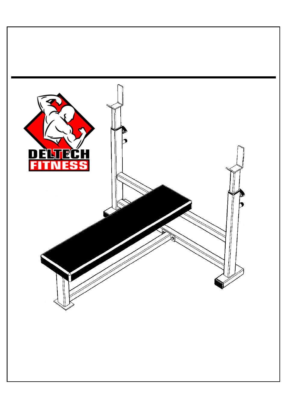 Deltech Fitness DF1700- Olympic Bench Press User Manual | 8 pages