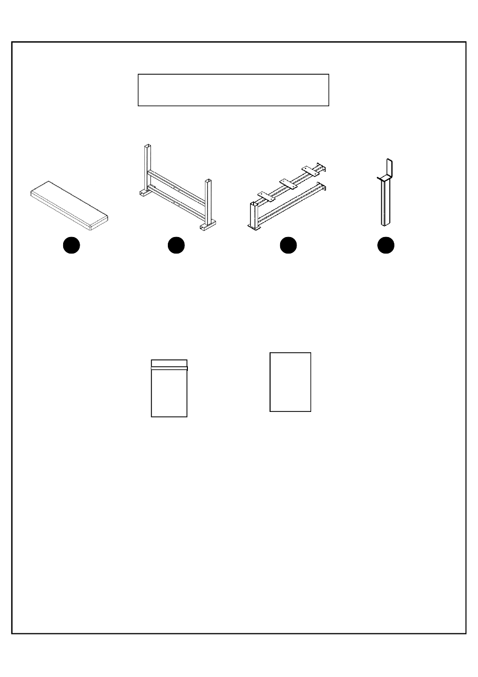 Box contents | Deltech Fitness DF1700- Olympic Bench Press User Manual | Page 2 / 8