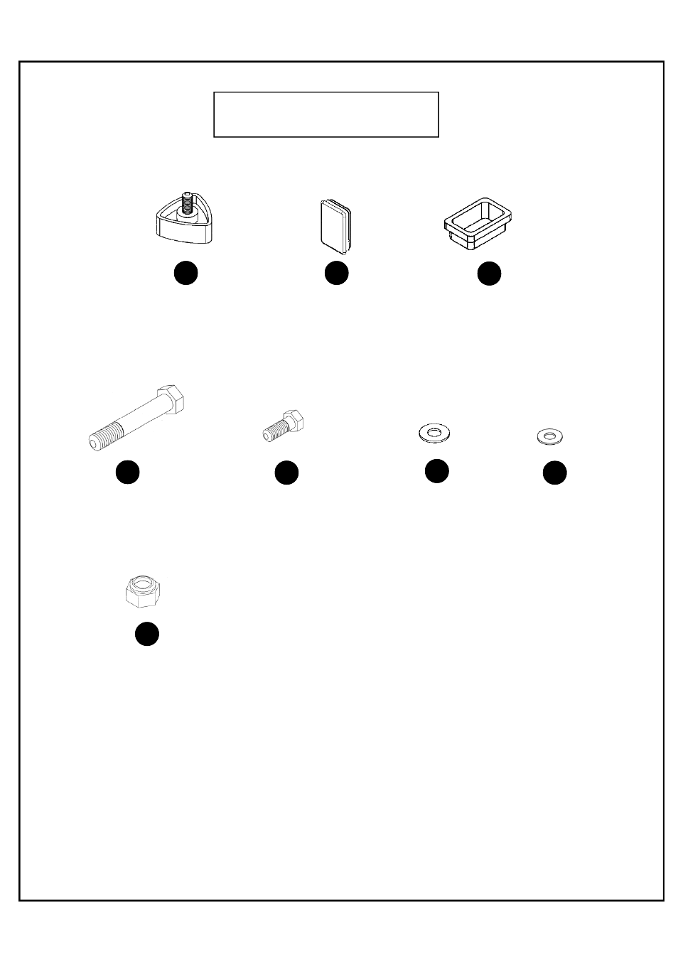 Hardware | Deltech Fitness DF1700- Olympic Bench Press User Manual | Page 3 / 8