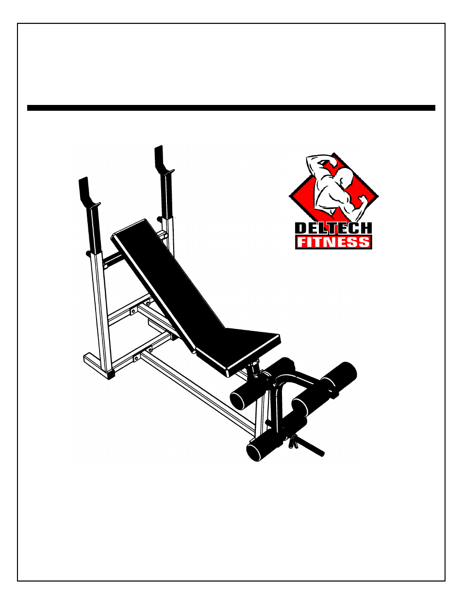 Deltech Fitness DF2000- Standard Weight Bench User Manual | 12 pages