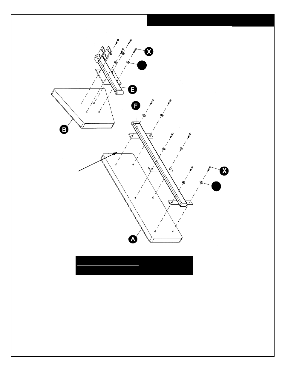 Seat & backrest assembly | Deltech Fitness DF2000- Standard Weight Bench User Manual | Page 4 / 12