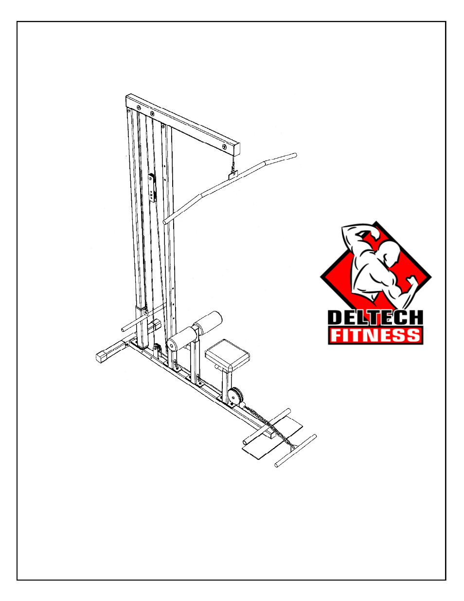 Deltech Fitness DF906- Lat/Row Machine User Manual | 16 pages