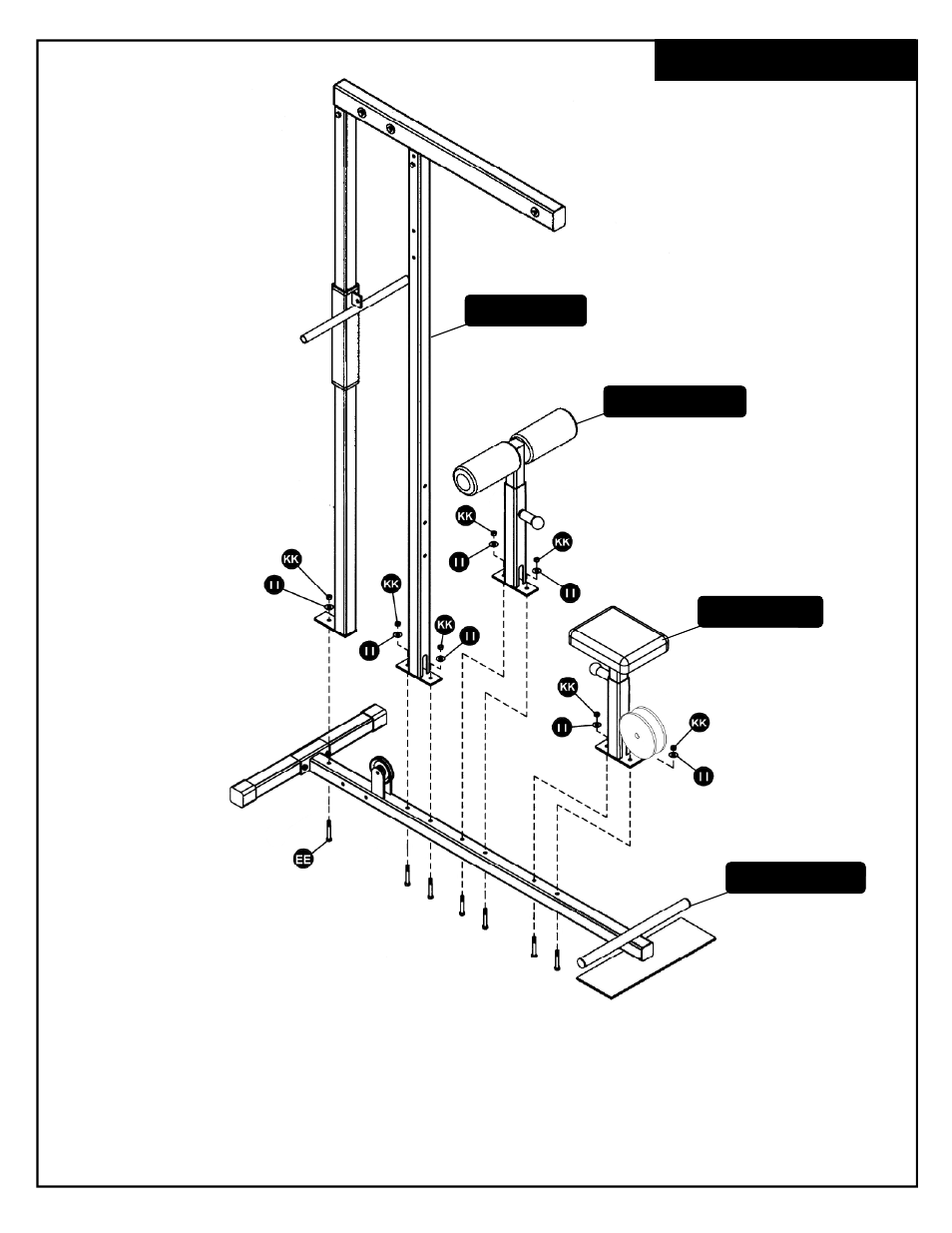 Final assembly | Deltech Fitness DF906- Lat/Row Machine User Manual | Page 12 / 16