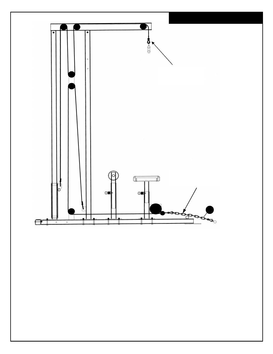 Cable installation | Deltech Fitness DF906- Lat/Row Machine User Manual | Page 13 / 16