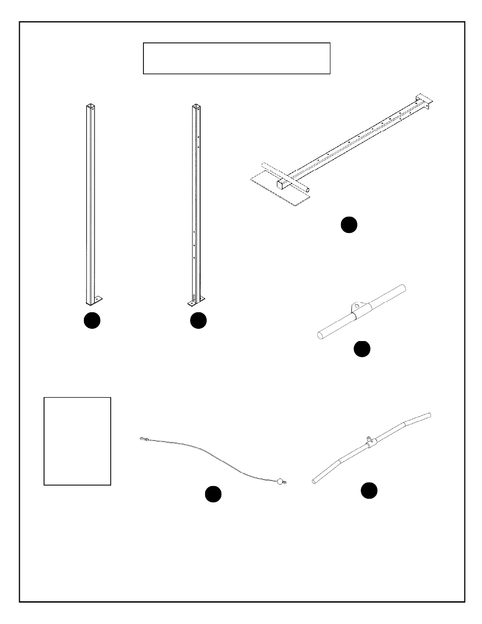 Box contents | Deltech Fitness DF906- Lat/Row Machine User Manual | Page 2 / 16