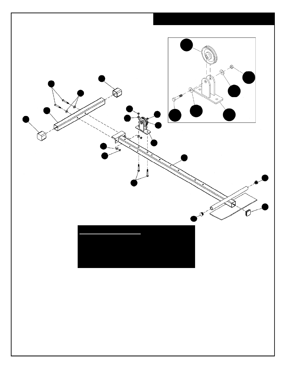 Bottom frame assembly | Deltech Fitness DF906- Lat/Row Machine User Manual | Page 6 / 16