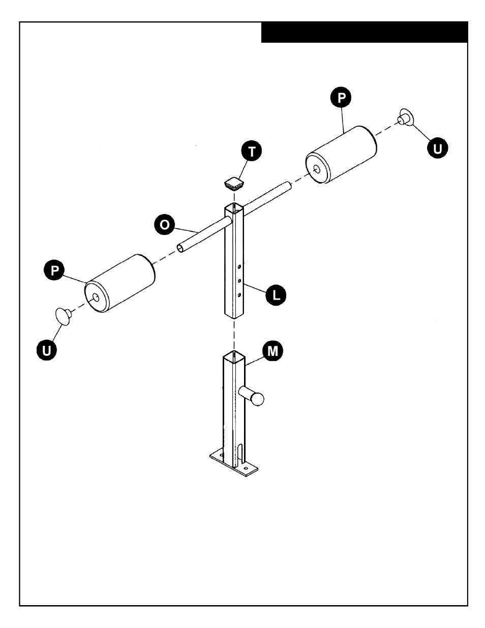 Leg hold down assembly | Deltech Fitness DF906- Lat/Row Machine User Manual | Page 8 / 16