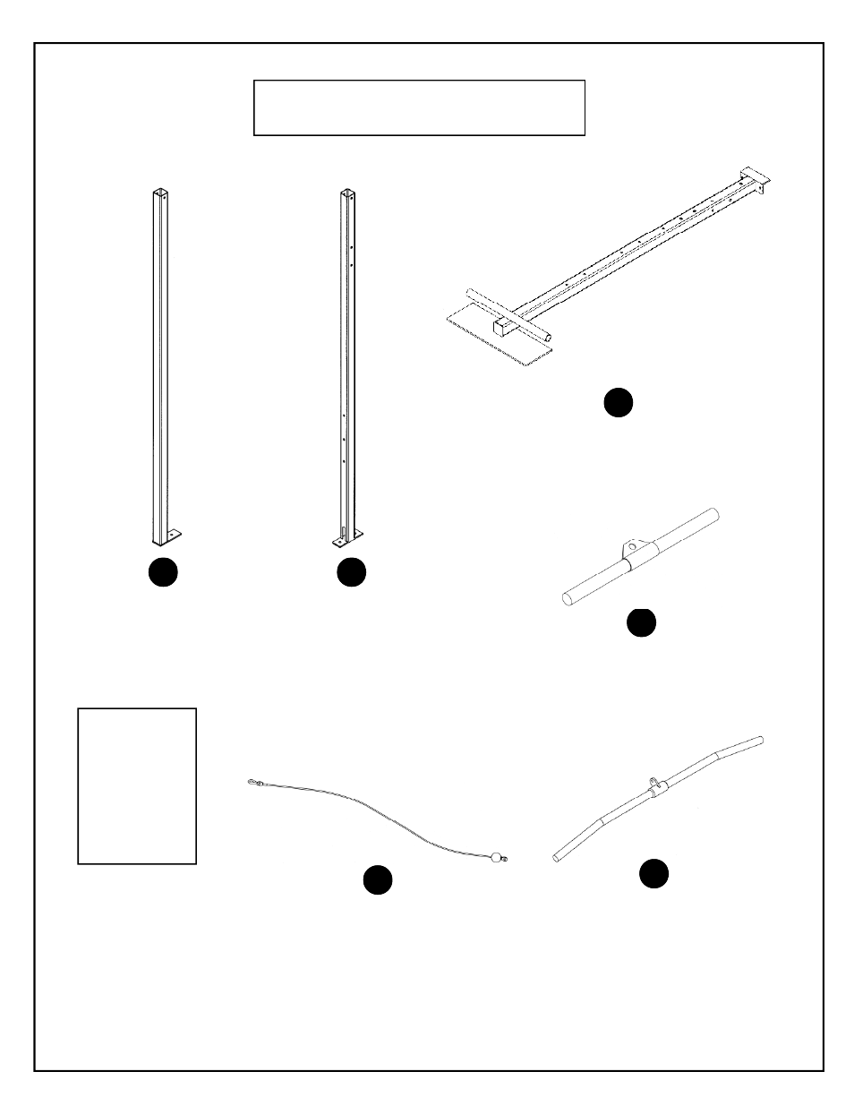 Box contents | Deltech Fitness DF908- Stack Loaded Lat Machine User Manual | Page 2 / 23