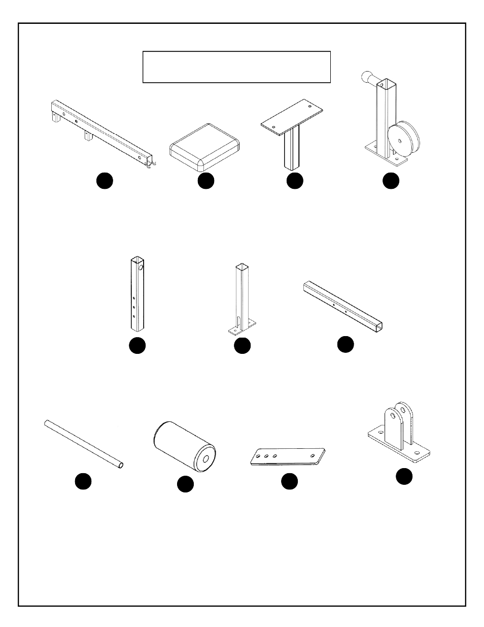 Box contents | Deltech Fitness DF908- Stack Loaded Lat Machine User Manual | Page 3 / 23