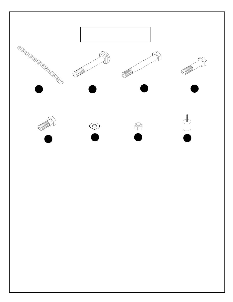 Hardware | Deltech Fitness DF908- Stack Loaded Lat Machine User Manual | Page 5 / 23