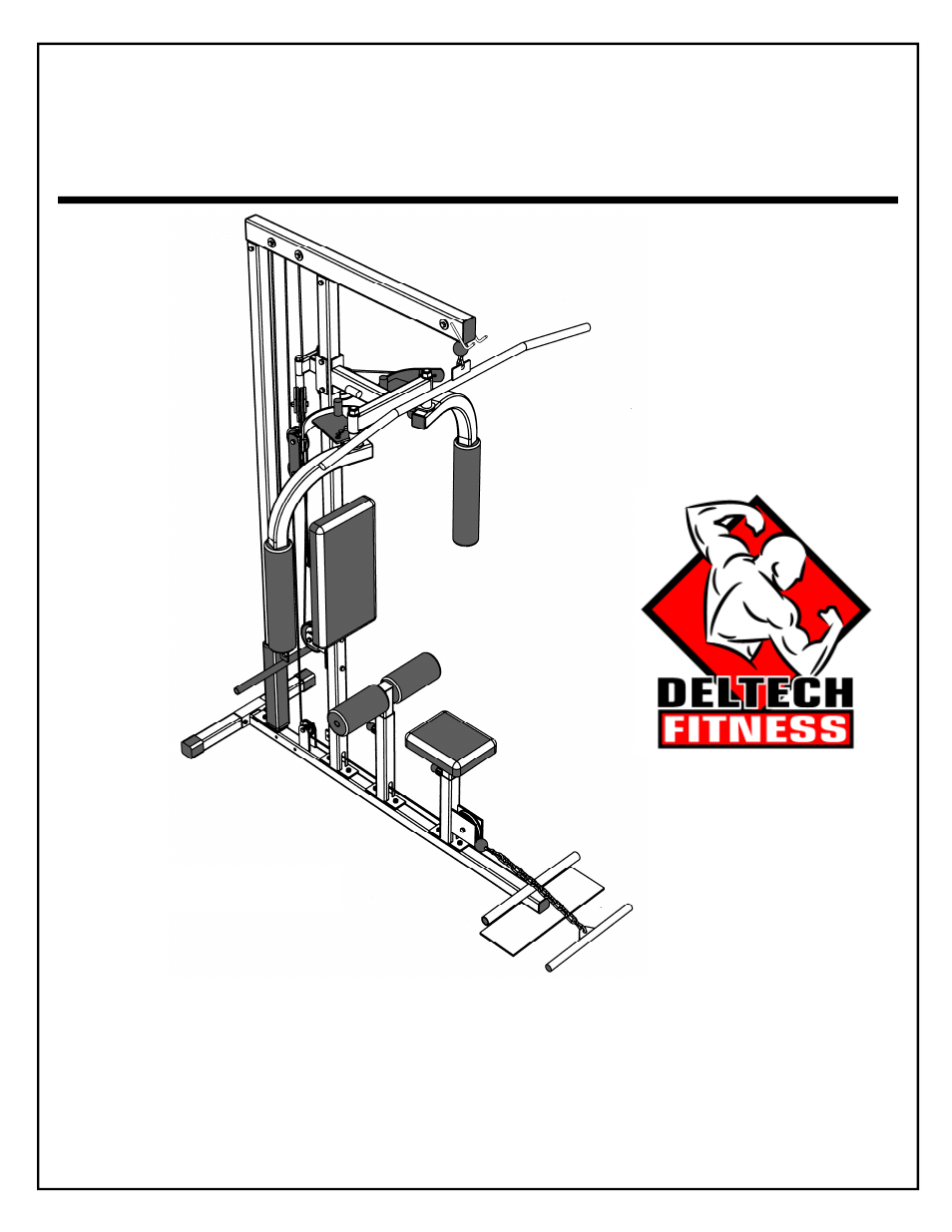 Deltech Fitness DF930- Lat Pulldown with Pec Dec User Manual | 26 pages